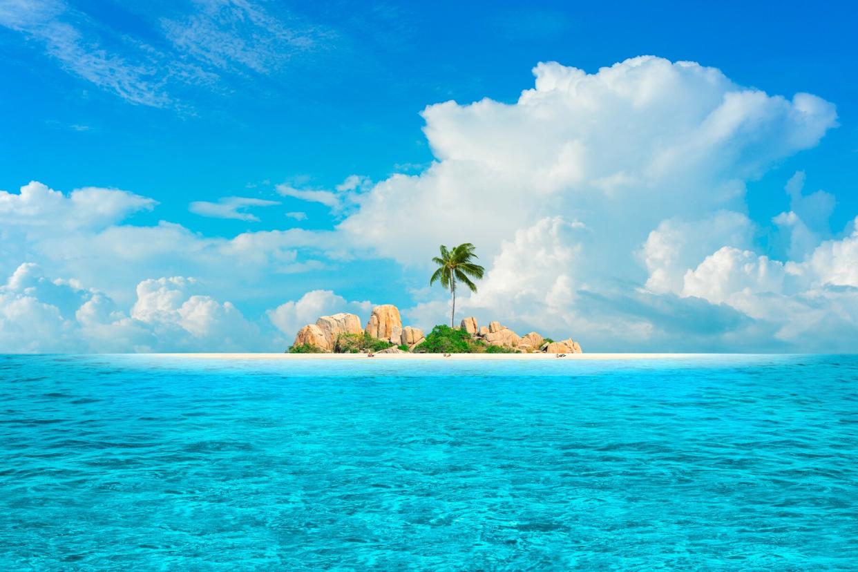 Beautiful small island in the tropical sea