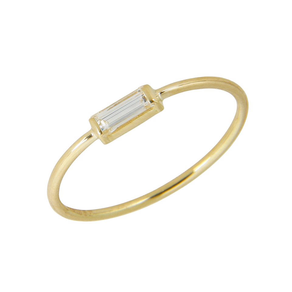 Yellow Gold Baguette Diamond