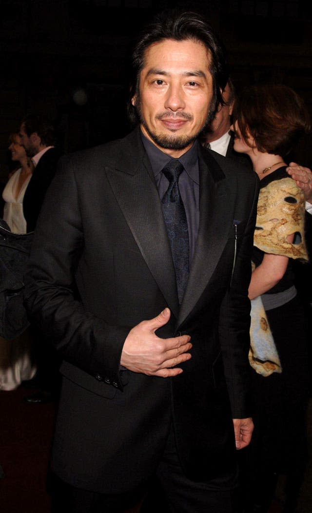 Hiroyuki Sanada in black suit and tie