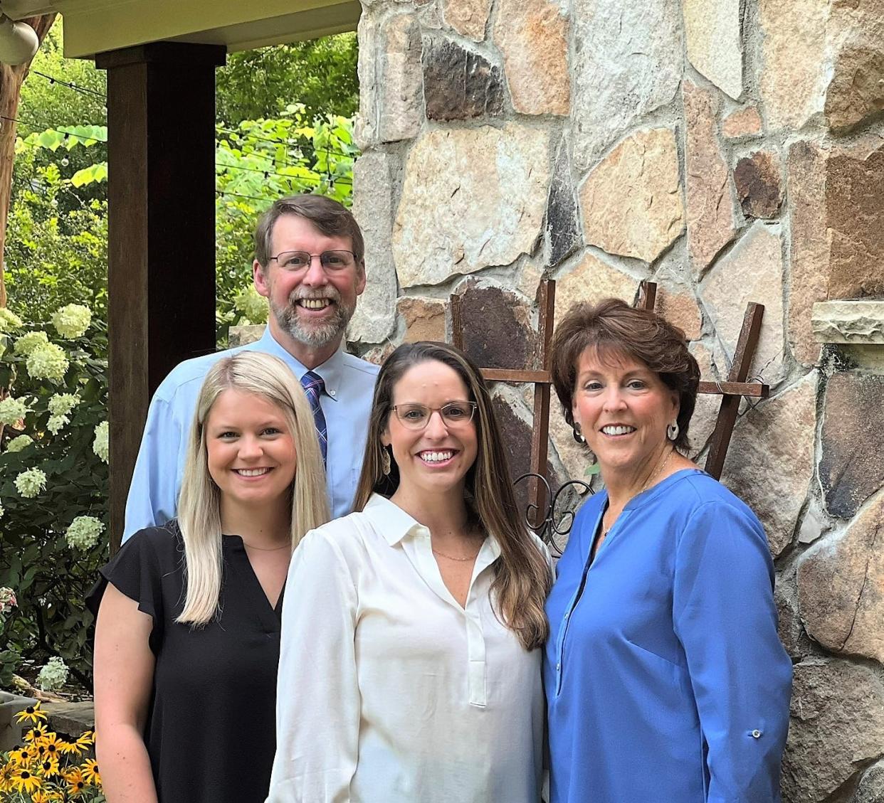 (From left) Dr. Haleigh Bass, Dr. Doug Stover, Dr. Jenna Stover, and Dr. Susan Stover.