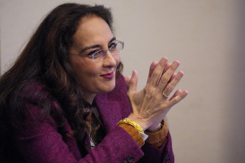 San Diego, CA - September 25: At the California Republicans Convention on Saturday, Sept. 25, 2021 in San Diego, CA., Harmeet Dhillon took questions from audience during the panel discussion for "The National Debate over election integrity laws". (Nelvin C. Cepeda / The San Diego Union-Tribune)