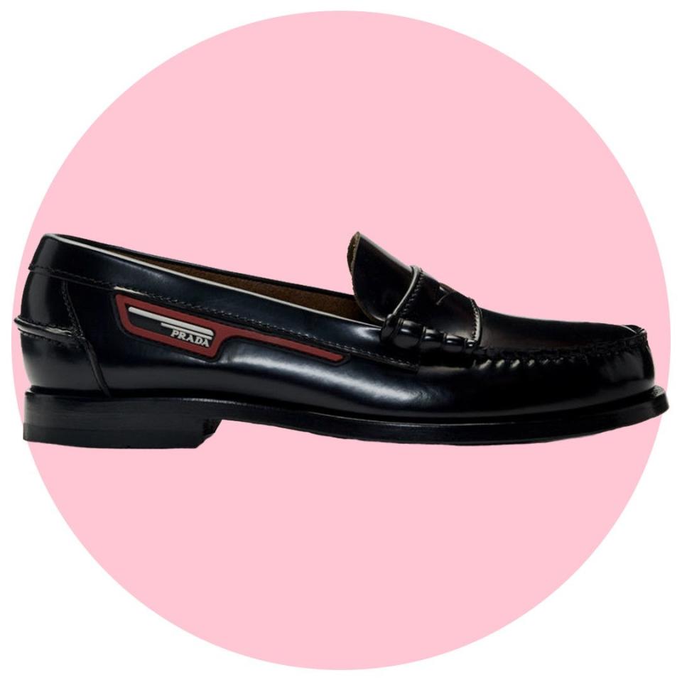 Black Polished Leather Loafers