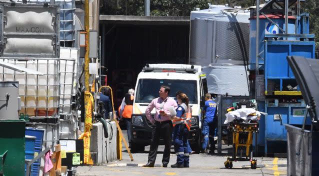 One of the men rescued was transported to Westmead Hospital with leg fractures. Photo: AAP