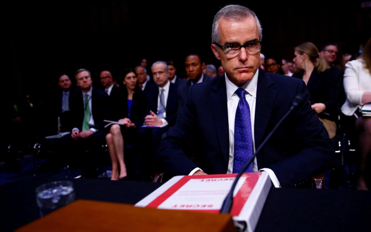 Andrew McCabe's memos are similar to the notes compiled by dismissed FBI chief James Comey - REUTERS