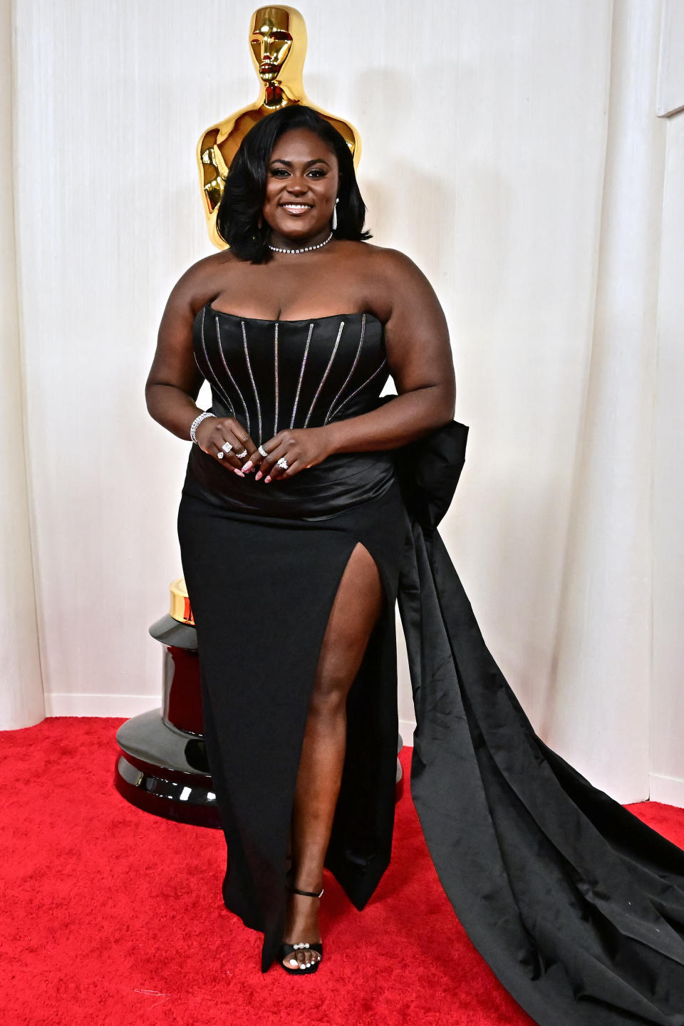US actress Danielle Brooks attends the 96th Annual Academy Awards at the Dolby Theatre in Hollywood, California on March 10, 2024. (Photo by Frederic J. Brown / AFP) (Photo by FREDERIC J. BROWN/AFP via Getty Images)