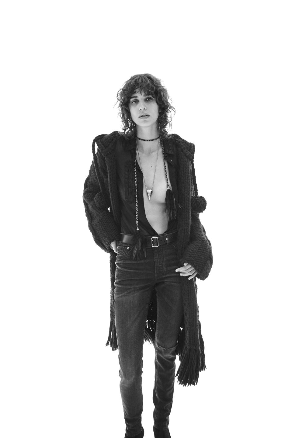See every look from Anthony Vaccarello’s first pre-collection for Saint Laurent.