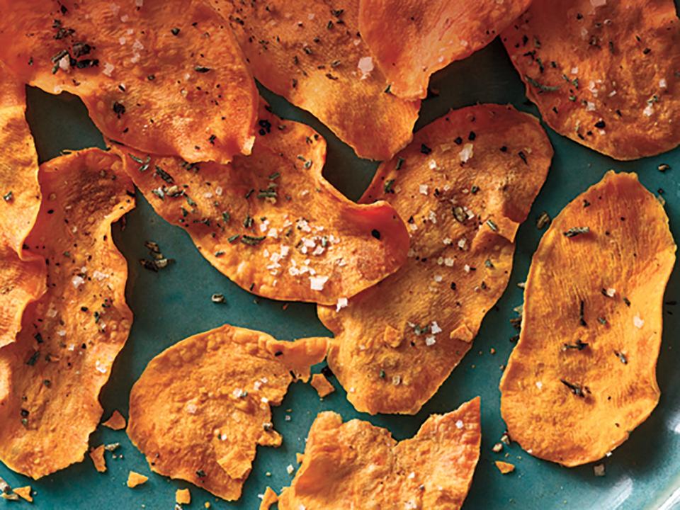 Microwave Sweet Potato Chips