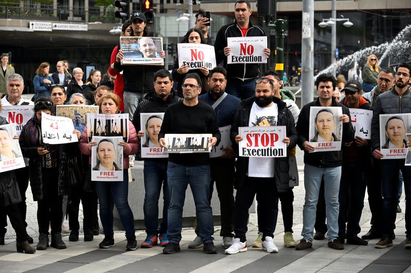 A demonstration supporting the Swedish-Iranian doctor and researcher Ahmadreza Djalali, who is imprisoned and sentenced to death in Iran, was held in Stockholm