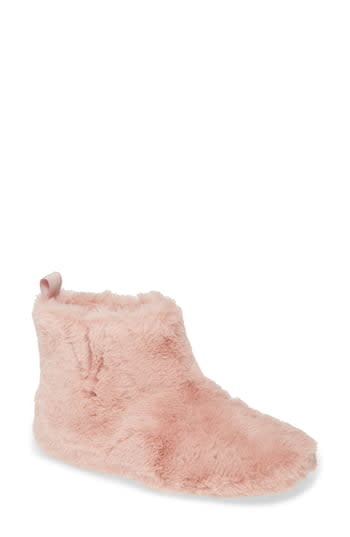 17) Faux Fur Slipper Bootie