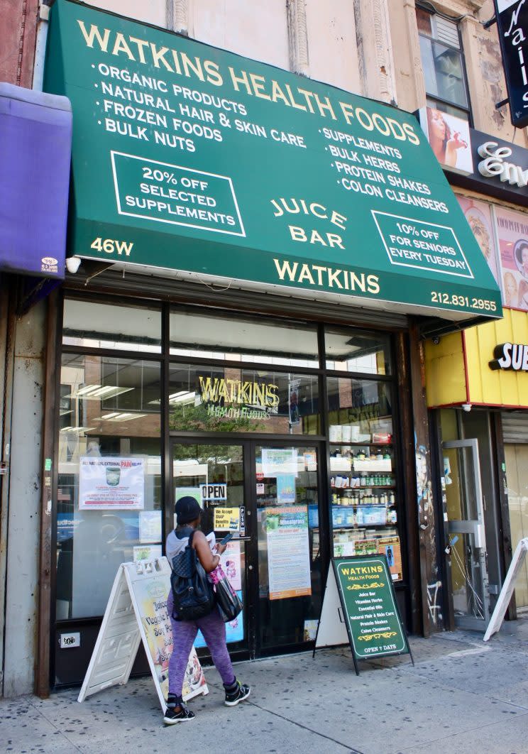 Street with business in Harlem