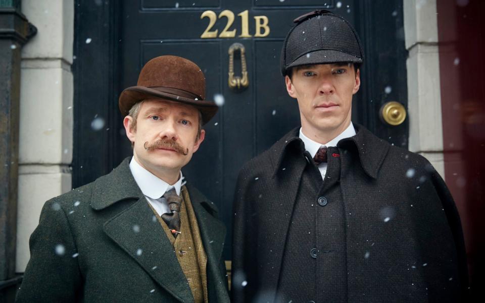 A scene from BBC One's Sherlock - BBC