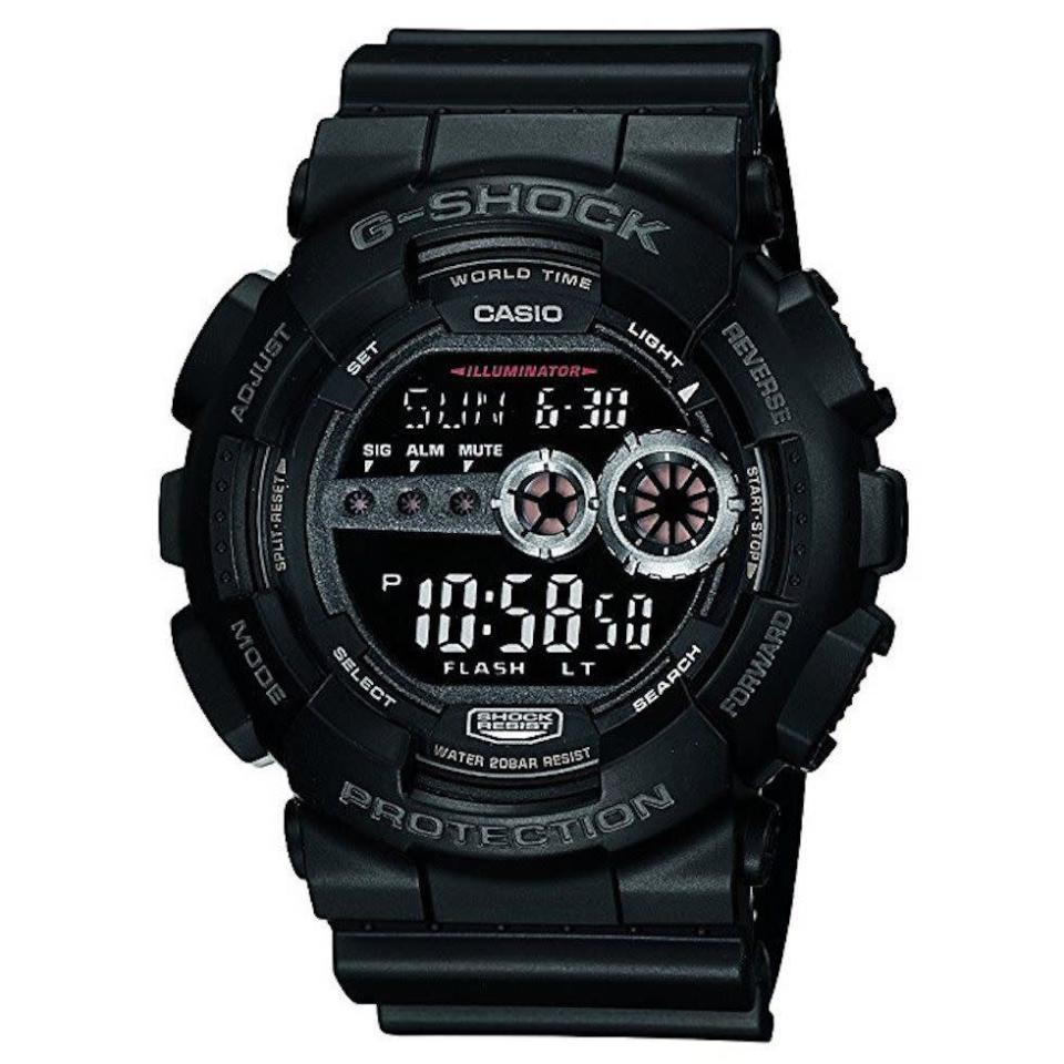 <p><strong>Casio </strong></p><p>amazon.com</p><p><strong>$69.65</strong></p><p><a href="https://www.amazon.com/dp/B0049HSJ76?tag=syn-yahoo-20&ascsubtag=%5Bartid%7C2139.g.19520579%5Bsrc%7Cyahoo-us" rel="nofollow noopener" target="_blank" data-ylk="slk:Shop Now" class="link ">Shop Now</a></p><p>This watch was built to withstand anything, and we mean anything. It’s shock resistant and water resistant (up to 200M), and the auto LED backlight allows you to check the time even in the pitch black. Dad can even use this to set up multiple different alarms, so he'll never sleep in or arrive late again. </p><p><strong><em>Read more: <a href="https://www.menshealth.com/technology-gear/g19519763/best-gifts-men-adventure-outdoors/" rel="nofollow noopener" target="_blank" data-ylk="slk:Best Gifts for Outdoorsmen" class="link ">Best Gifts for Outdoorsmen</a></em></strong></p>