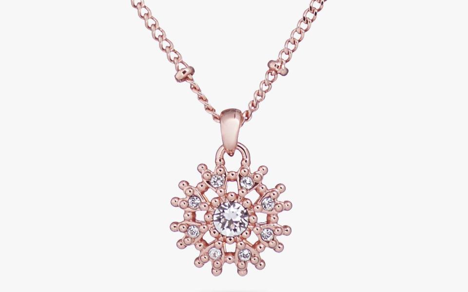 Ted Baker Love Blossom Swarovski Crystal Pendant Necklace, Rose Gold - Ted Baker / John Lewis & Partners