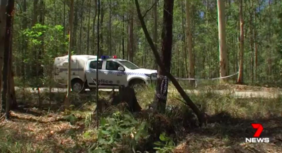 The body was allegedly set on fire in a NSW state forest. Source: 7 News 