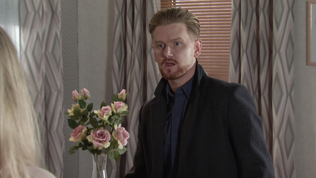 FROM ITV

STRICT EMBARGO - No Use Before Tuesday 1st March 2022

Coronation Street - Ep 10583

Wednesday 9th March 2022 - 2nd Ep

Gary Windass [MIKEY NORTH] introduces Lenny  [ALEXANDER KIRK] to Laura Neelan [KEL ALLEN] and she recognises him of old his plan is thwarted.

Picture contact - David.crook@itv.com

This photograph is (C) ITV Plc and can only be reproduced for editorial purposes directly in connection with the programme or event mentioned above, or ITV plc. Once made available by ITV plc Picture Desk, this photograph can be reproduced once only up until the transmission [TX] date and no reproduction fee will be charged. Any subsequent usage may incur a fee. This photograph must not be manipulated [excluding basic cropping] in a manner which alters the visual appearance of the person photographed deemed detrimental or inappropriate by ITV plc Picture Desk. This photograph must not be syndicated to any other company, publication or website, or permanently archived, without the express written permission of ITV Picture Desk. Full Terms and conditions are available on  www.itv.com/presscentre/itvpictures/terms
