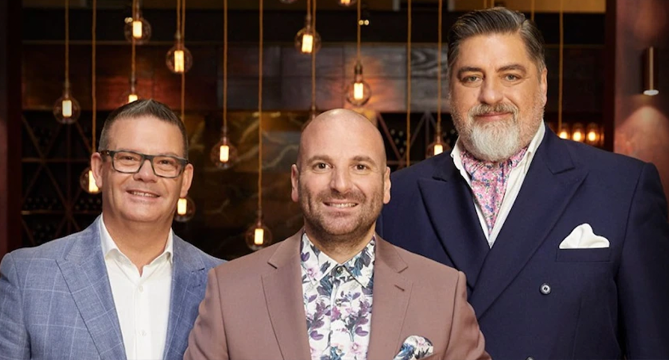 Former MasterChef judges Gary Mehigan, George Calombaris and Matt Preston.