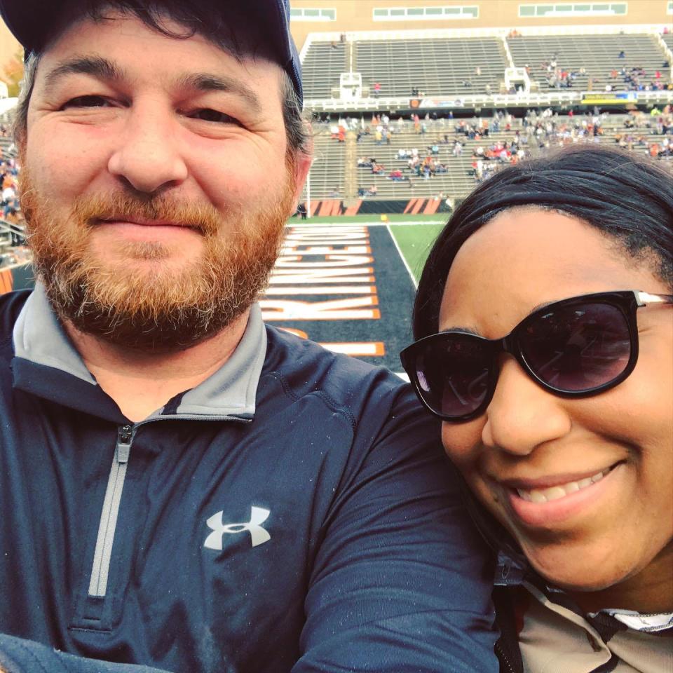 Dan and Felecia Radel at a Princeton University football game.