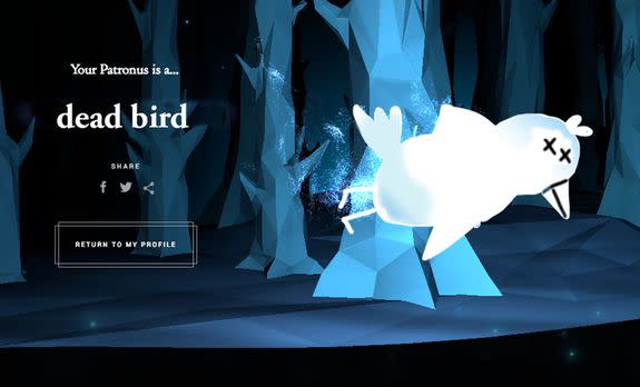 Finally redid my Pottermore as the Patronus quiz messed up 4 years