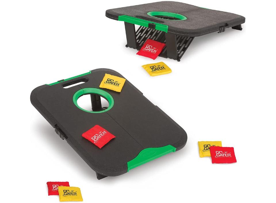 Enjoy a game of cornhole day or night with this light-up set by EastPoint Sports. (Source: Amazon)