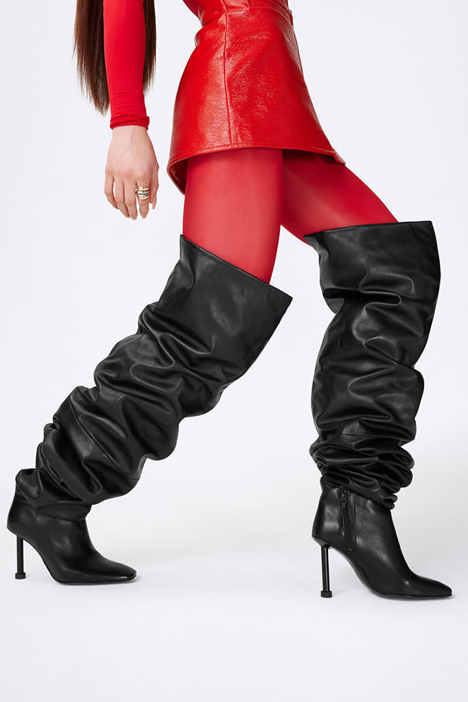 Brandon Blackwood Blair thigh-high boots. - Credit: Courtesy of Brandon Blackwood