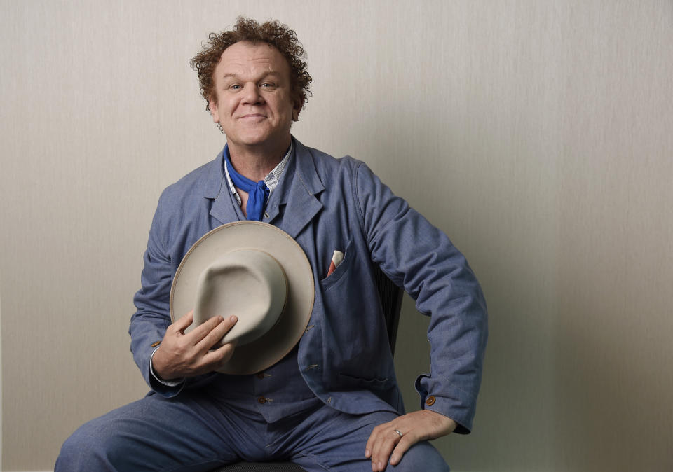 FILE - In this Sept. 8, 2018 photo John C. Reilly, poses for a portrait at the Adelaide Hotel during the Toronto International Film Festival in Toronto. Reilly turns 58 on May 24. (Photo by Chris Pizzello/Invision/AP, File)