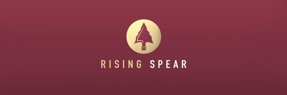 A look at the logo for FSU NIL collective Rising Spear, which launched earlier this year and merged with Warpath in early May.