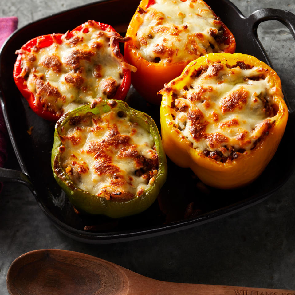 Cauliflower Rice-Stuffed Peppers