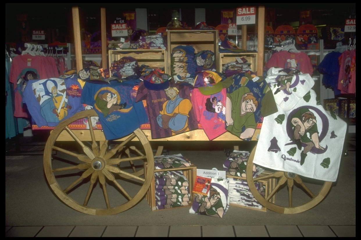 MERCHANDISING FOR 'THE HUNCHBACK OF NOTRE DAME' (Photo by Frank Trapper/Corbis via Getty Images)