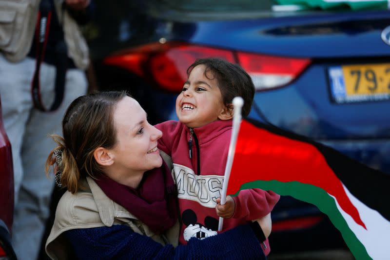 Protest in the Bedouin village of Al-Khan Al-Ahmar