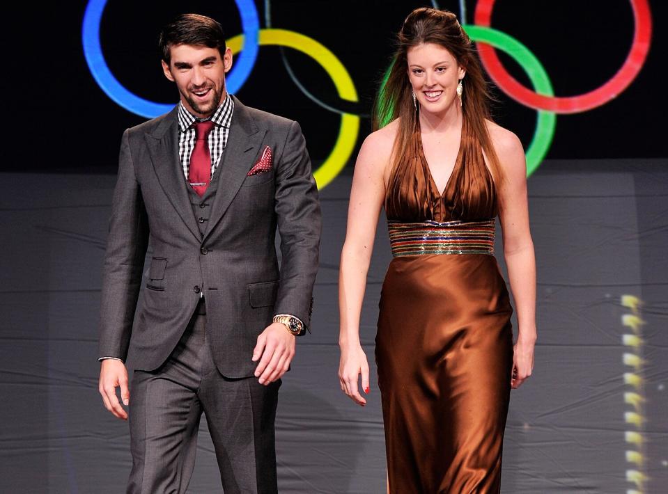 Michael Phelps and Allison Schmitt