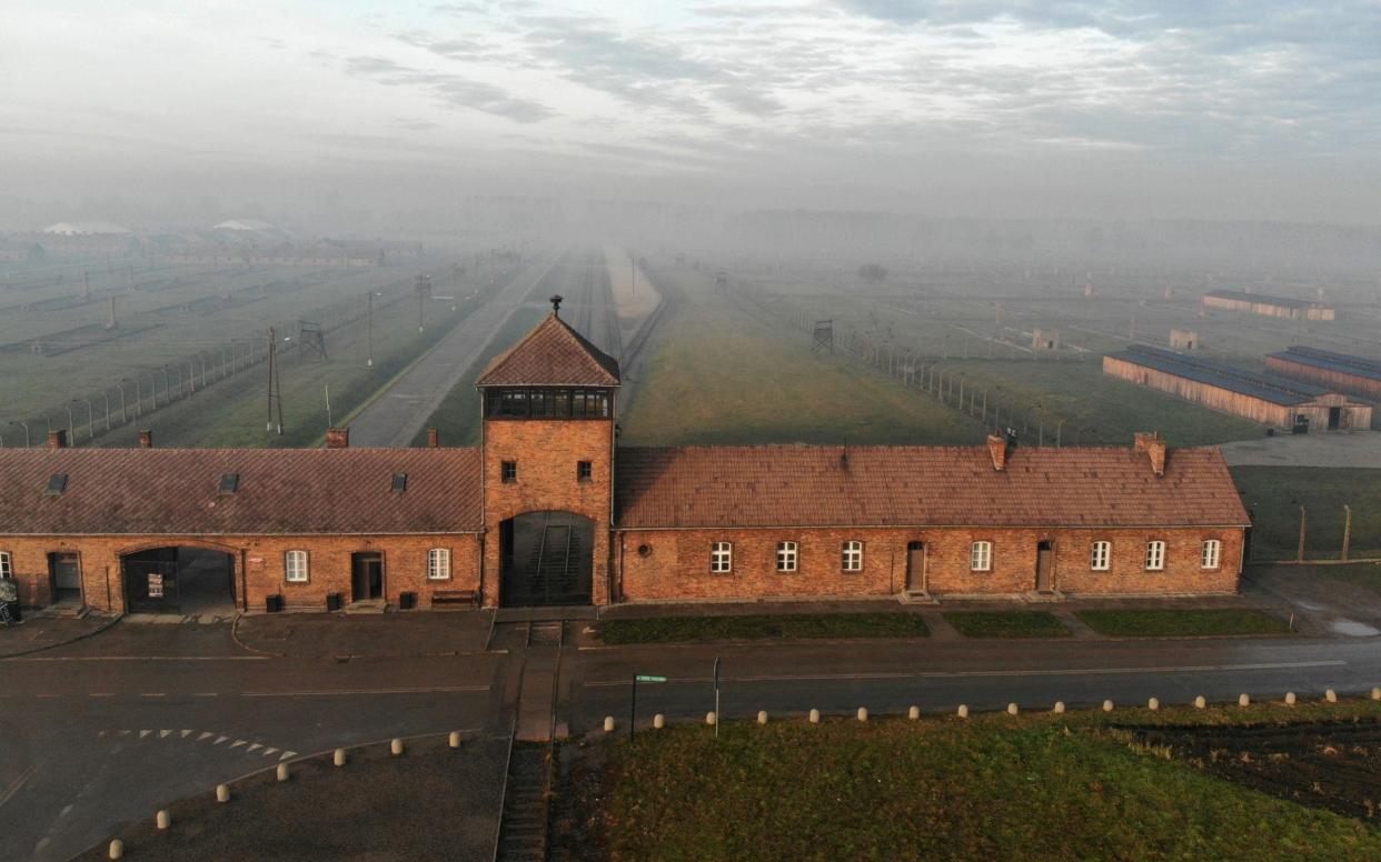 The former German Nazi death camp Auschwitz II - Birkenau in Oswiecim, Poland  - AFP
