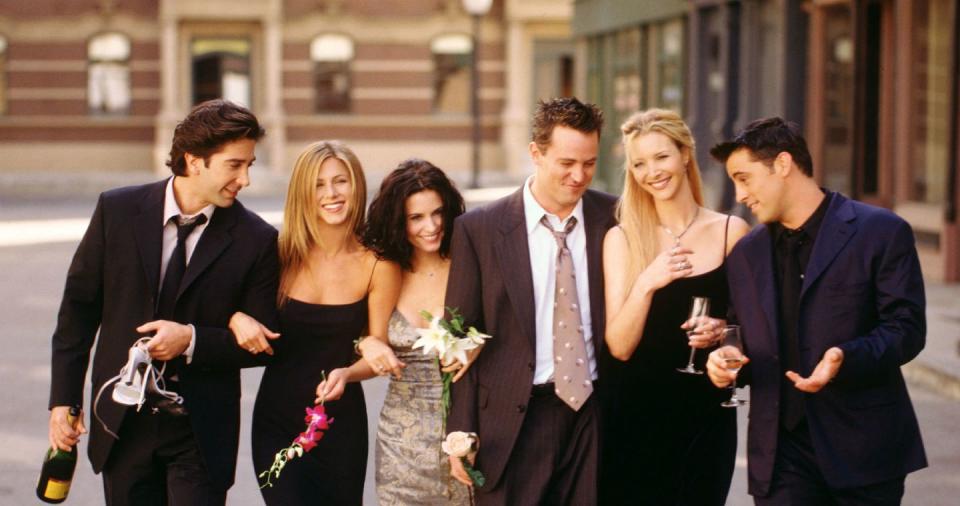 Cast members of NBC's comedy series Friends