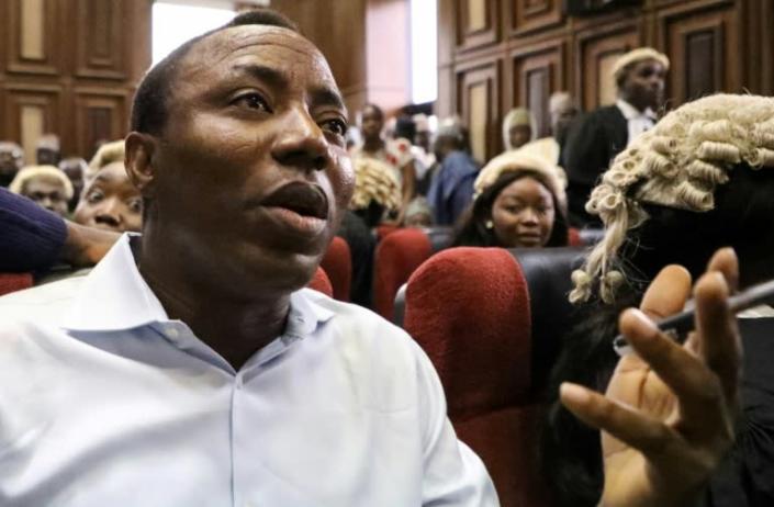 Sowore, an avowed government critic who stood for president earlier this year, was accused of treason after calling for mass protests against the government (AFP Photo/KOLA SULAIMON)