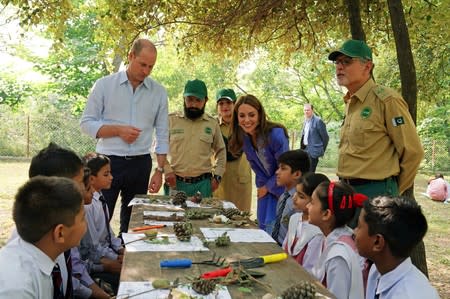 Britain's Prince William and Catherine, Duchess of Cambridge visit Pakistan