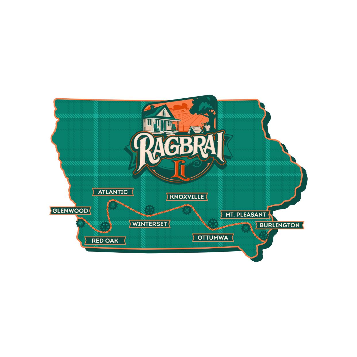 RAGBRAI route map