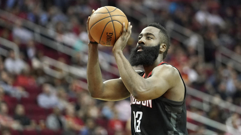 Rockets guard James Harden has led the NBA in free throw percentages each of the last five seasons. (AP Photo/David J. Phillip)
