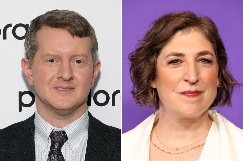 Ken Jennings and Mayim Bialik (Getty Images)