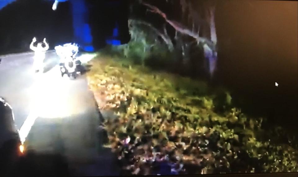 An Outlaws Motorcycle Club member is arrested when his motorcycle ran out of gas after he fled from deputies at more than 100 mph, the Flagler County Sheriff's Office stated.