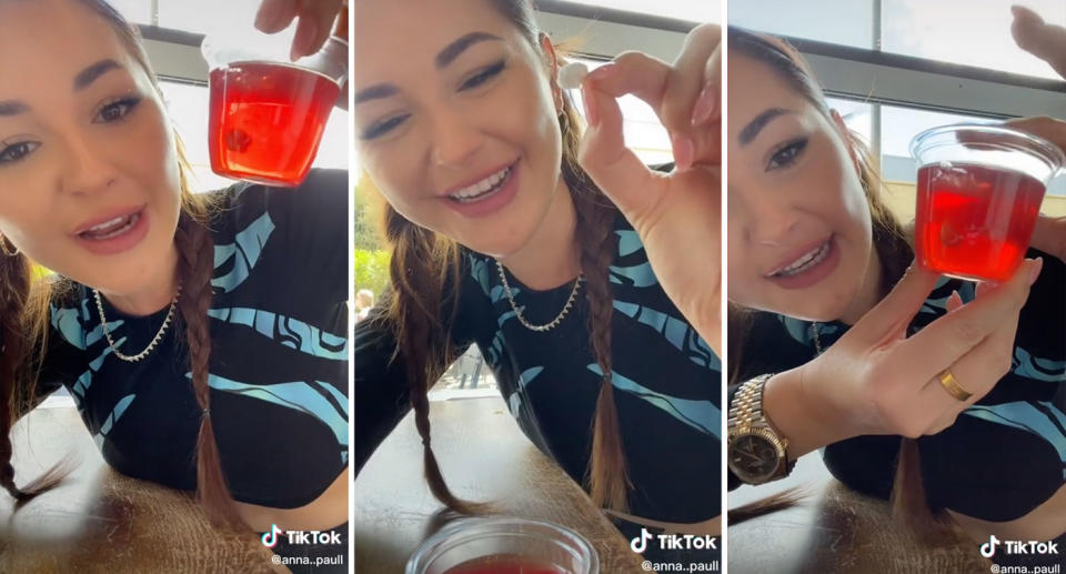 Australian TikTok star Anna Paul had the sweetest analogy for turbulence. Source: TikTok/anna..paull