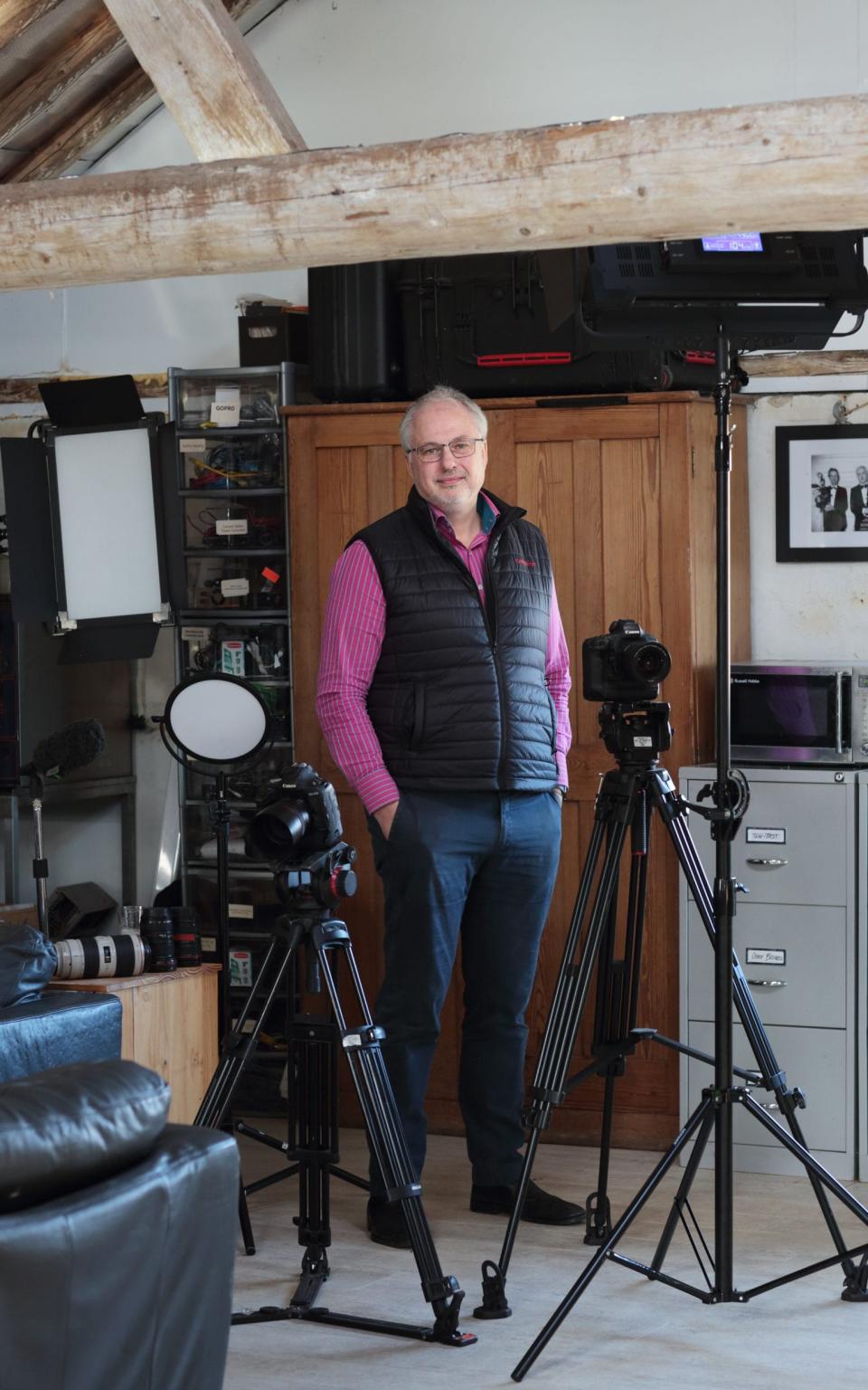 Andrew Gemmell in his Kent studio