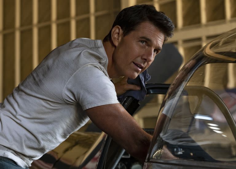 Tom Cruise vuelve a ponerse en el papel de Pete 'Maverick' Mitchell después de 36 años (Scott Garfield/Paramount Pictures vía AP)