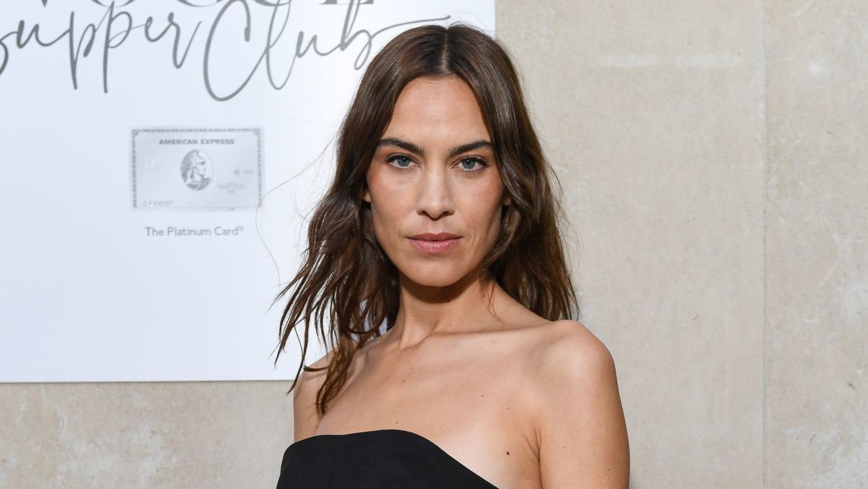 Alexa Chung attends The Platinum Card by American Express x Vogue Supper Club at Toklas on August 20, 2024 in London, England. The event celebrates The Platinum Card which includes benefits at one of the art world's favourite restaurants