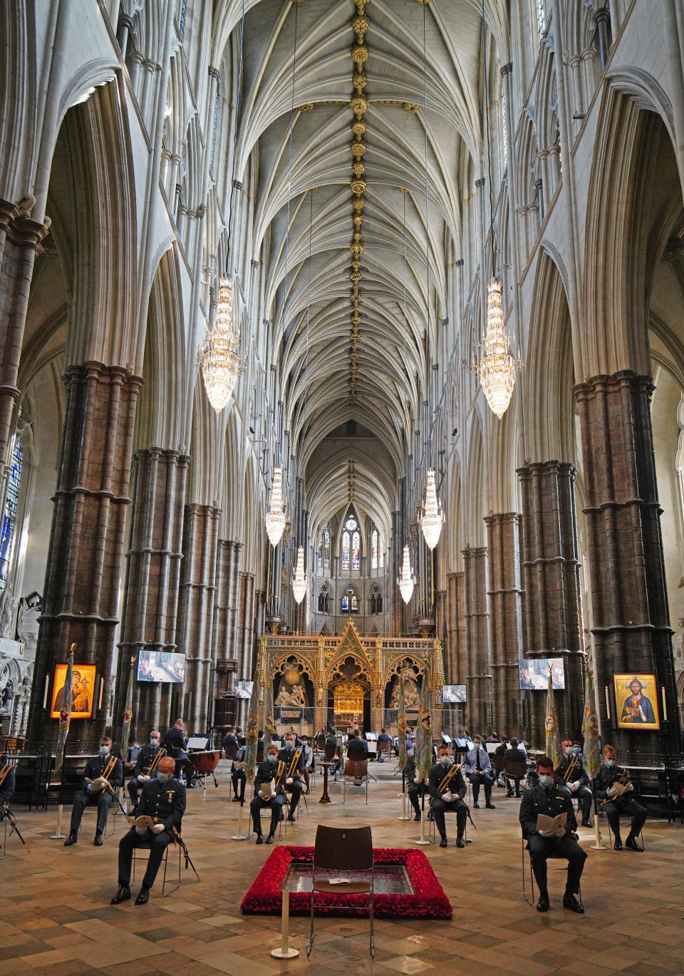 A service to mark the 80th anniversary of the Battle of Britain at Westminster Abbey, London.