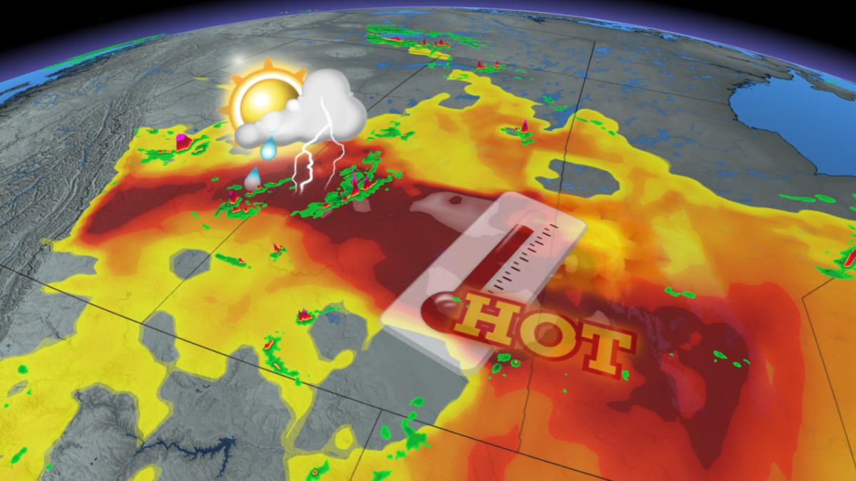 Heat on the Prairies begins to sizzle, but another surge is looming