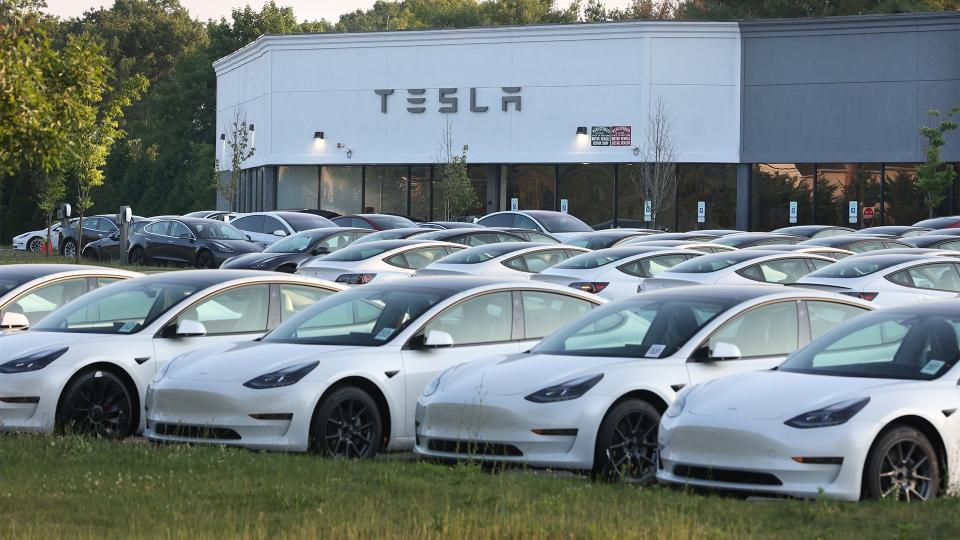White Paint Cars Tesla