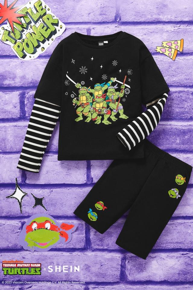 Nickelodeon Women's Teenage Mutant Ninja Turtles 2 Piece Pajama