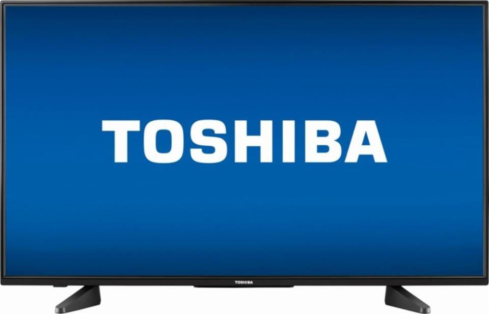 Regularly: $349.99<br /><a href="https://www.bestbuy.com/site/toshiba-43-class-42-5-diag--led-1080p-with-chromecast-built-in-hdtv/5733205.p?skuId=5733205" target="_blank"><strong>Cyber Monday: $199.99</strong></a>