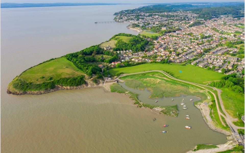 Aerial view of Clevedon - Getty