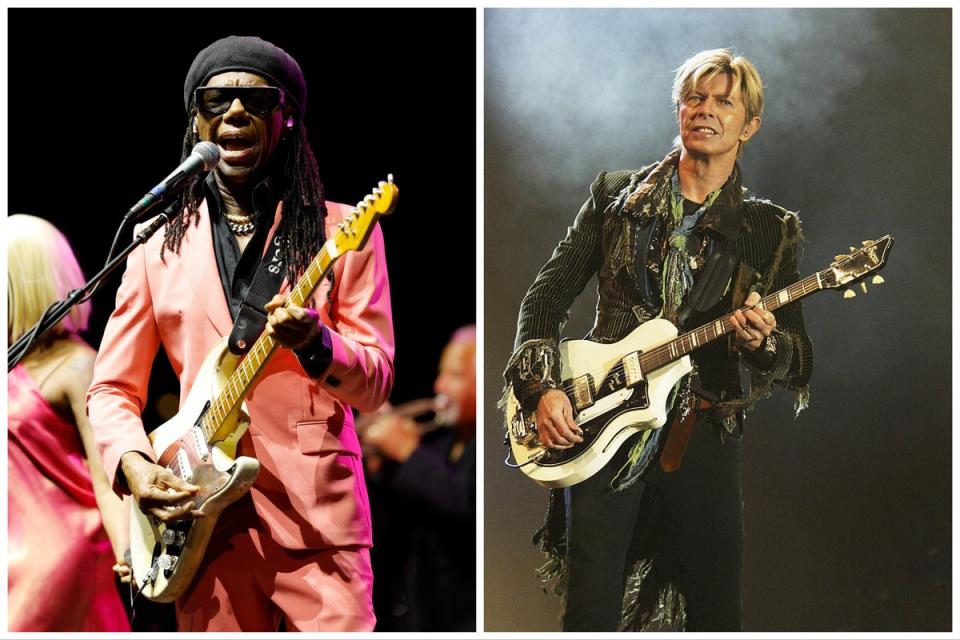 Nile Rodgers and David Bowie (Getty)