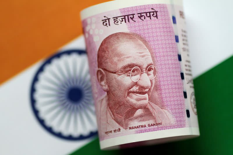 Illustration photo of an India Rupee note